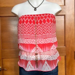 Flattering tube top tunic style shirt